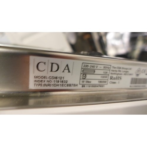 3187 - CDA Integrated Dishwasher - model no:- CDI6121, original RRP �331.67 inc. VAT (357-17) * This lot is... 