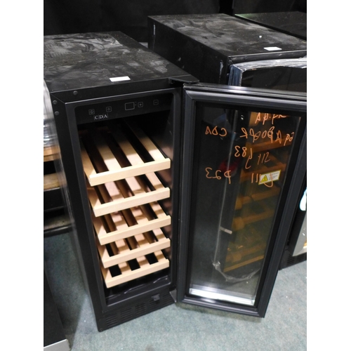 3192 - CDA Under Counter Wine Cooler - model no:- FWC304BL, original RRP �358.33 inc. VAT (357-111) * This ... 