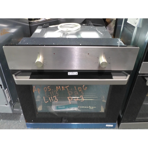 3194 - Matrix Single Fan Oven - Stainless steel - model no:- MS100SS, original RRP �190 inc. VAT (357-113) ... 