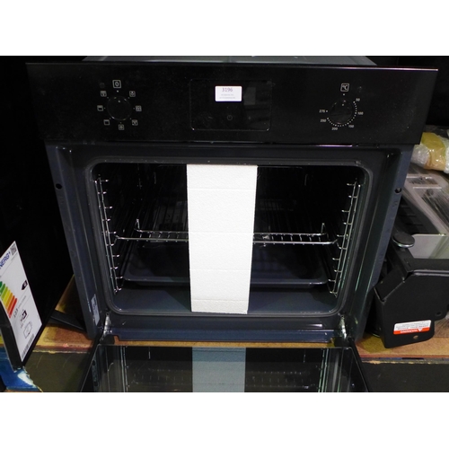 3196 - Zanussi Single Multifunction Oven - Black - model no:- ZOHNX3K1, original RRP �316.67 inc. VAT (357-... 