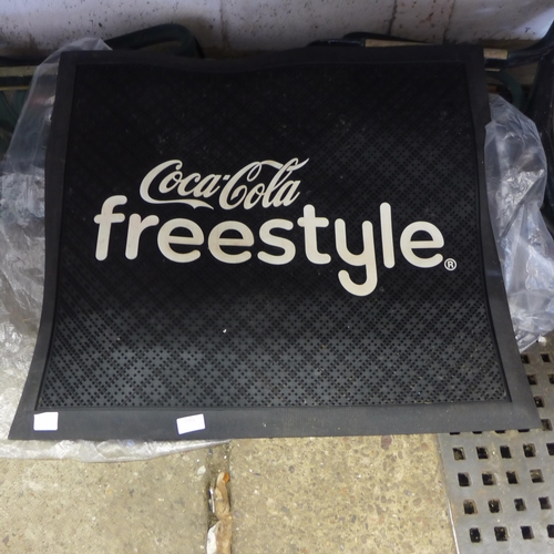 2379 - Coca-Cola freestyle door rubber mat (70 x 80cm)