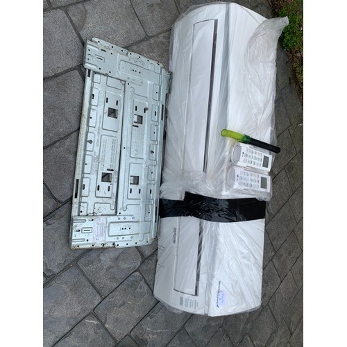 2135 - 2 x LG Inverter V air conditioning units with brackets and remote controls, unused, (one boxed) plus... 