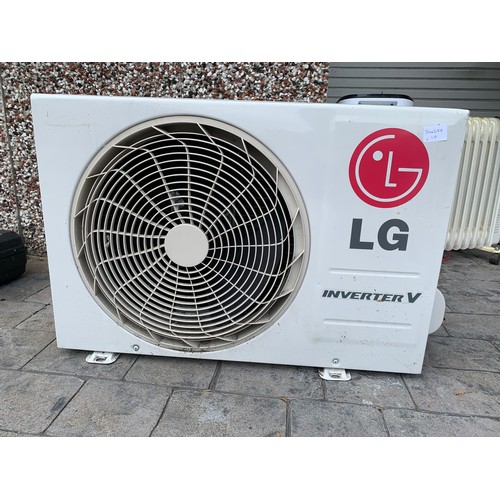 2135 - 2 x LG Inverter V air conditioning units with brackets and remote controls, unused, (one boxed) plus... 