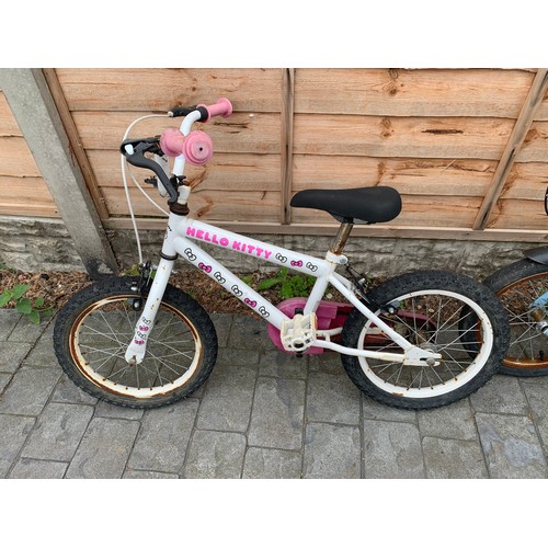 2141 - 2 Children's bikes: Hello Kitty and Longway