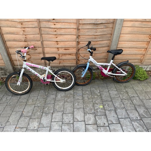 2141 - 2 Children's bikes: Hello Kitty and Longway