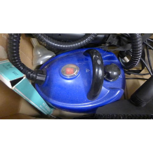 2096 - Box of misc. inc. torches, power washer and steam cleaner