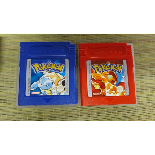 2316 - 8 Pokemon games - D53 Pokemon Omega Ruby, Super Mystery Dungeon, Sun Nintendo game boy Pokemon red a... 