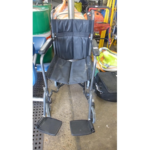 2457 - Aidapt small wheel wheelchair