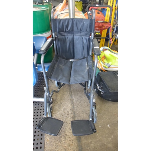 2457 - Aidapt small wheel wheelchair