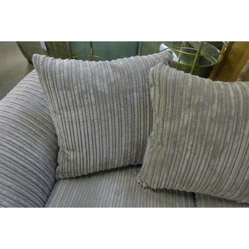 1346 - A mink cord two seater sofa