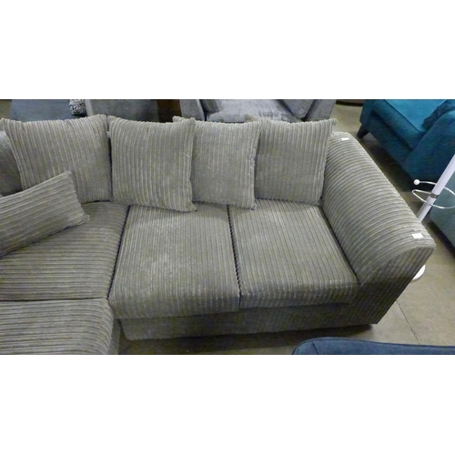 1351 - A mink cord compact corner sofa