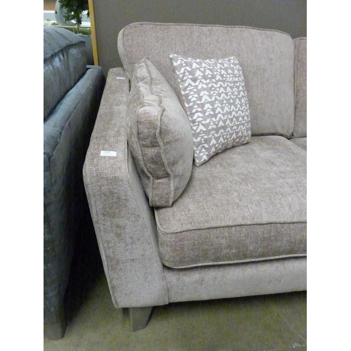 1364 - A dusky pink upholstered two seater sofa