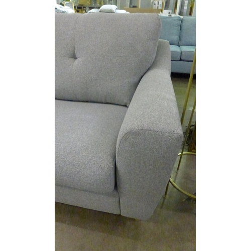 1387 - A grey upholstered two seater sofa