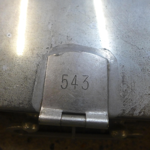 293 - Two steel safety deposit boxes