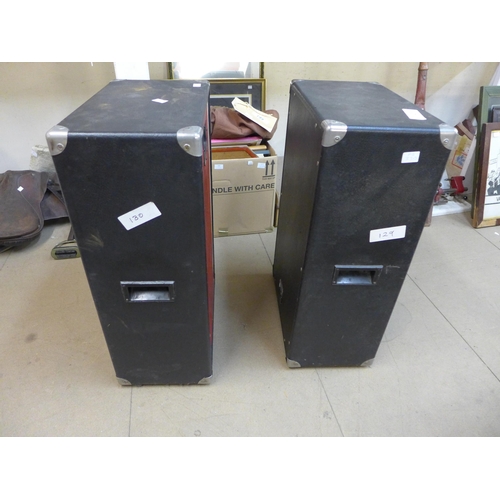 390 - A pair of large speakers