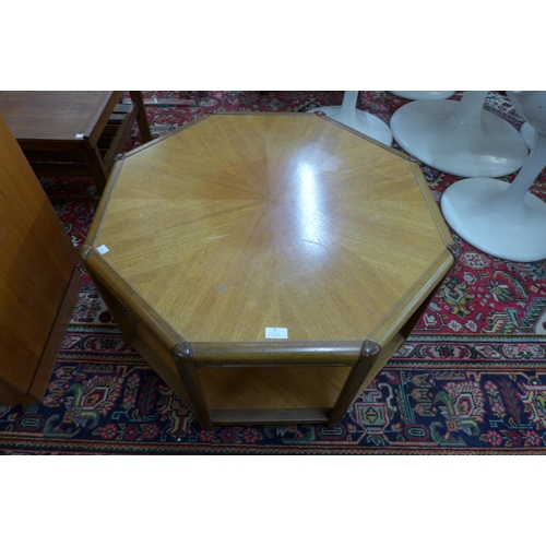 75 - A Danish teak octagonal coffee table