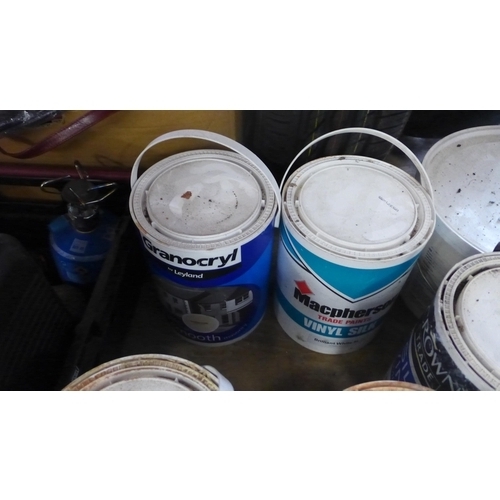 2148 - 8 Mixed 5 ltr pots of interior paint, some trade