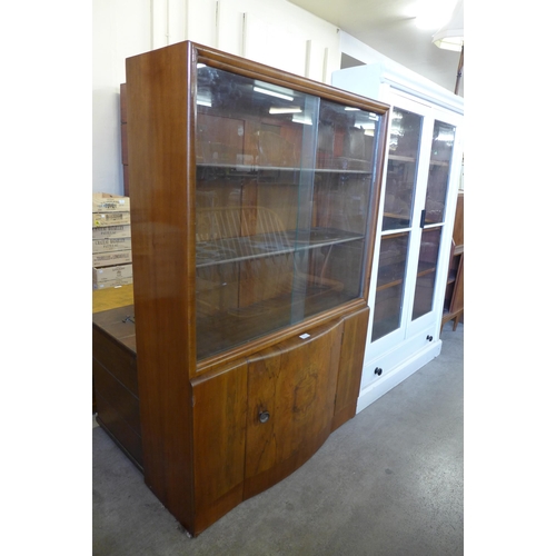 181 - An Art Deco walnut bookcase