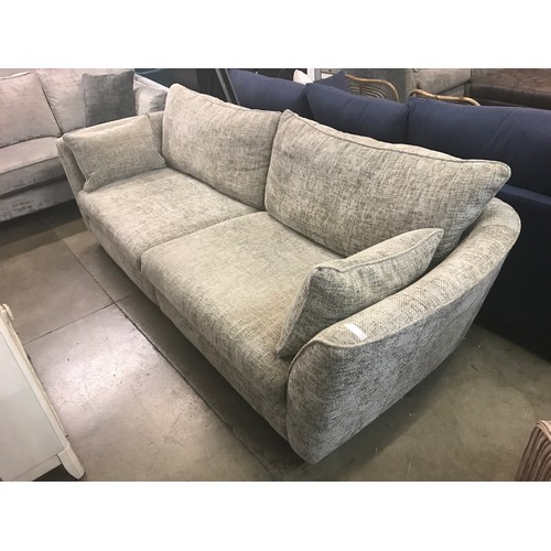 1361 - A grey upholstered four seater sofa