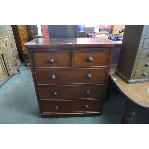 114 - A Victorian mahogany chest of drawers