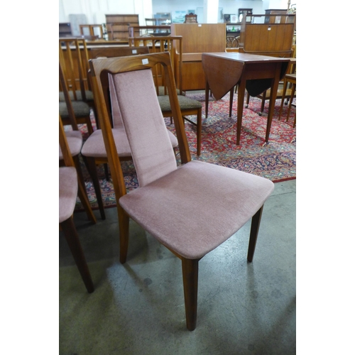 43 - A set of six G-Plan Fresco teak dining chairs