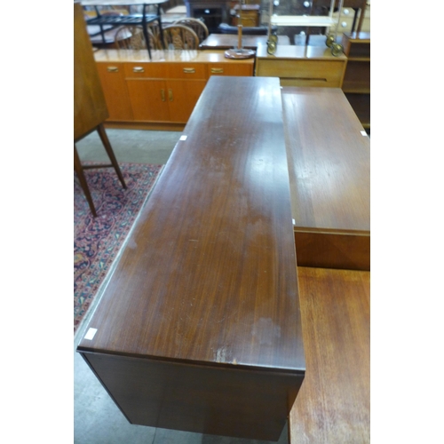 58 - An Elliotts of Newbury walnut and afromosia sideboard