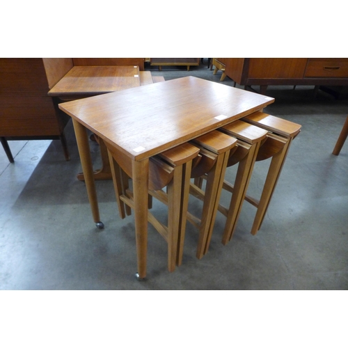 61 - A Danish Poul Hundevad teak nest of tables