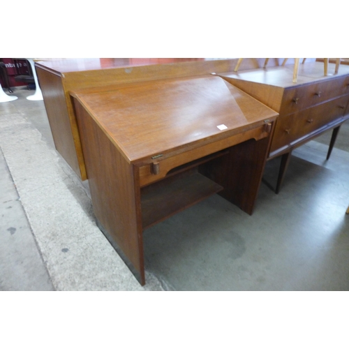 77 - A teak writing desk