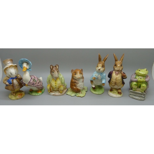 621 - Seven Beswick Beatrix Potter figures