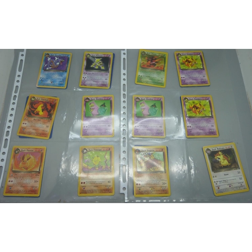 639 - Eighty Pokemon Team Rocket sets, including holographic Dark Alacazam