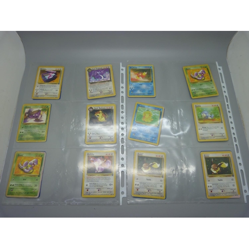 639 - Eighty Pokemon Team Rocket sets, including holographic Dark Alacazam