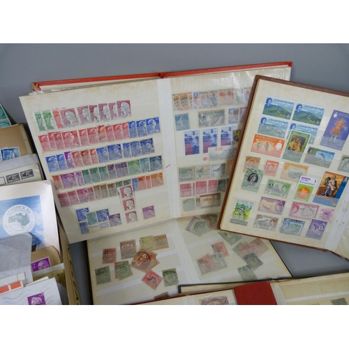 692 - Stamps; box of stamps, covers, etc.