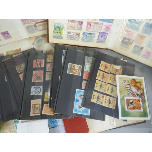 692 - Stamps; box of stamps, covers, etc.