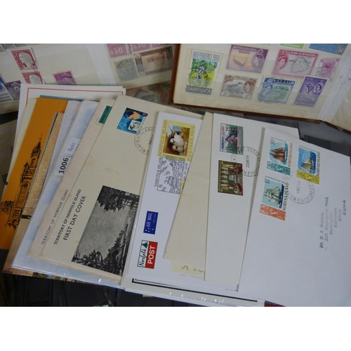 692 - Stamps; box of stamps, covers, etc.