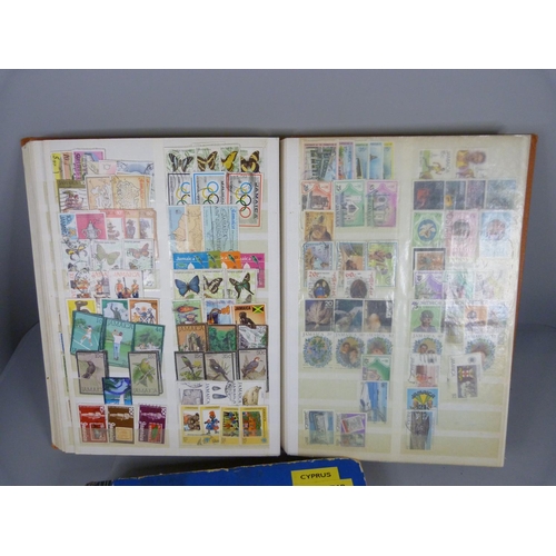 698 - Two stamp albums including Sri Lanka, Kenya, Cyprus and Malta