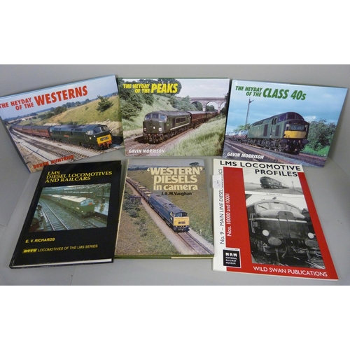 701 - A collection of locomotive books, diesel and electric