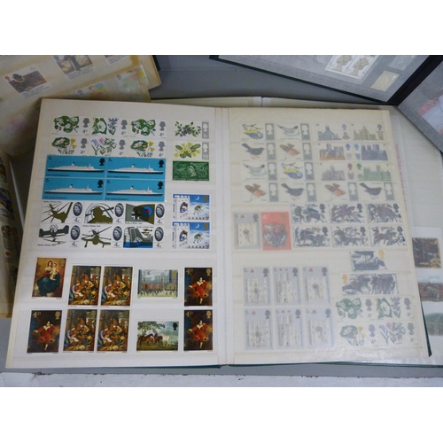 709 - Four albums of stamps including some sheets