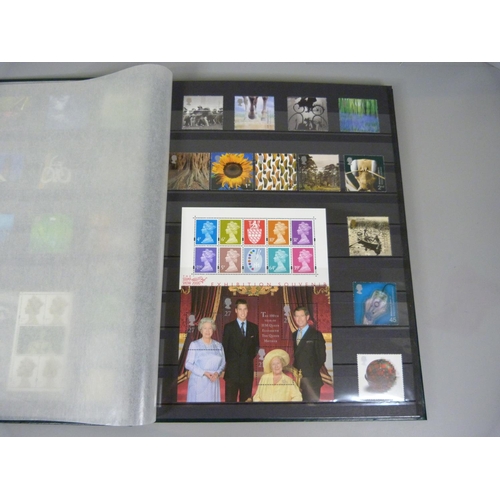 709 - Four albums of stamps including some sheets