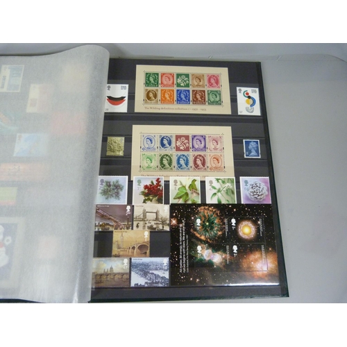 709 - Four albums of stamps including some sheets