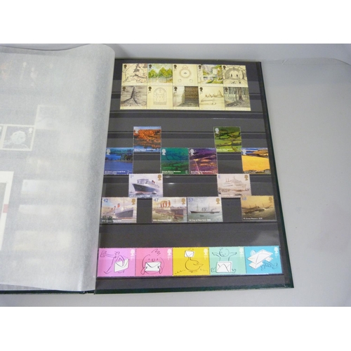 709 - Four albums of stamps including some sheets