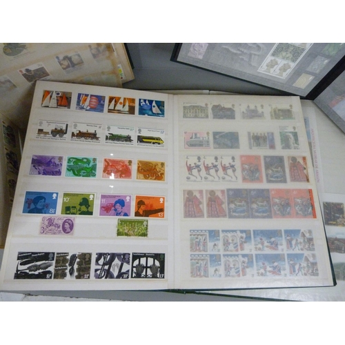 709 - Four albums of stamps including some sheets