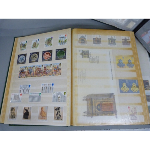 709 - Four albums of stamps including some sheets