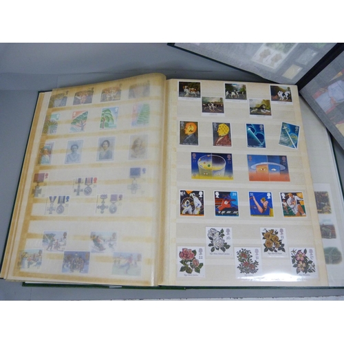 709 - Four albums of stamps including some sheets