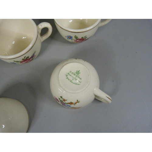 713 - A small mid 20th Century Corona four setting tea set