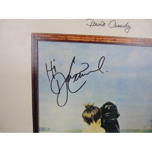 715 - A David Cassidy autographed LP record