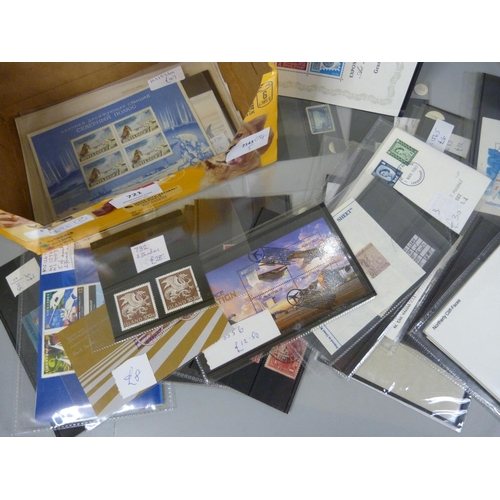 721 - Stamps; stamps and covers with a catalogue value of over £1,000