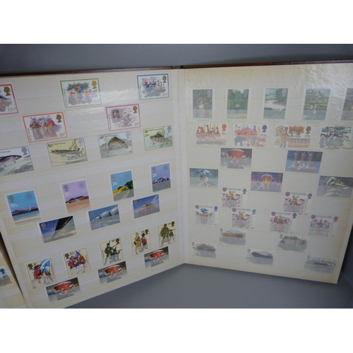 723 - Two albums of stamps including Spanish sheets