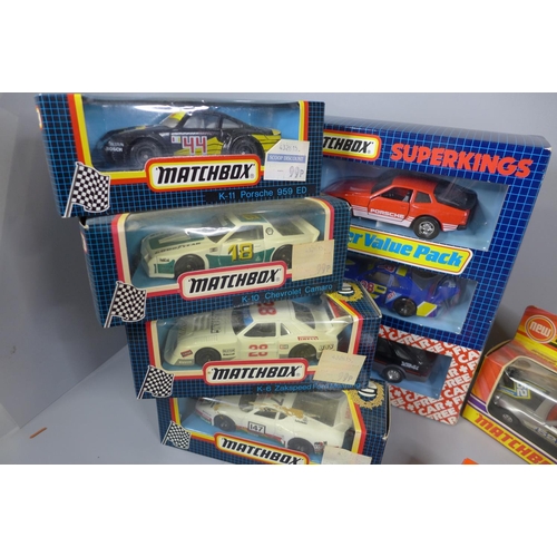 775 - A collection of Matchbox die-cast model vehicles, Speedkings, Superkings, etc. (10 sets)