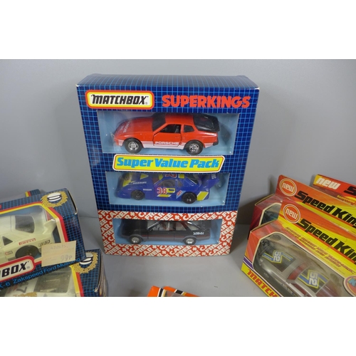 775 - A collection of Matchbox die-cast model vehicles, Speedkings, Superkings, etc. (10 sets)