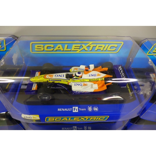 776 - Seven Scalextric F1 cars - duplicates